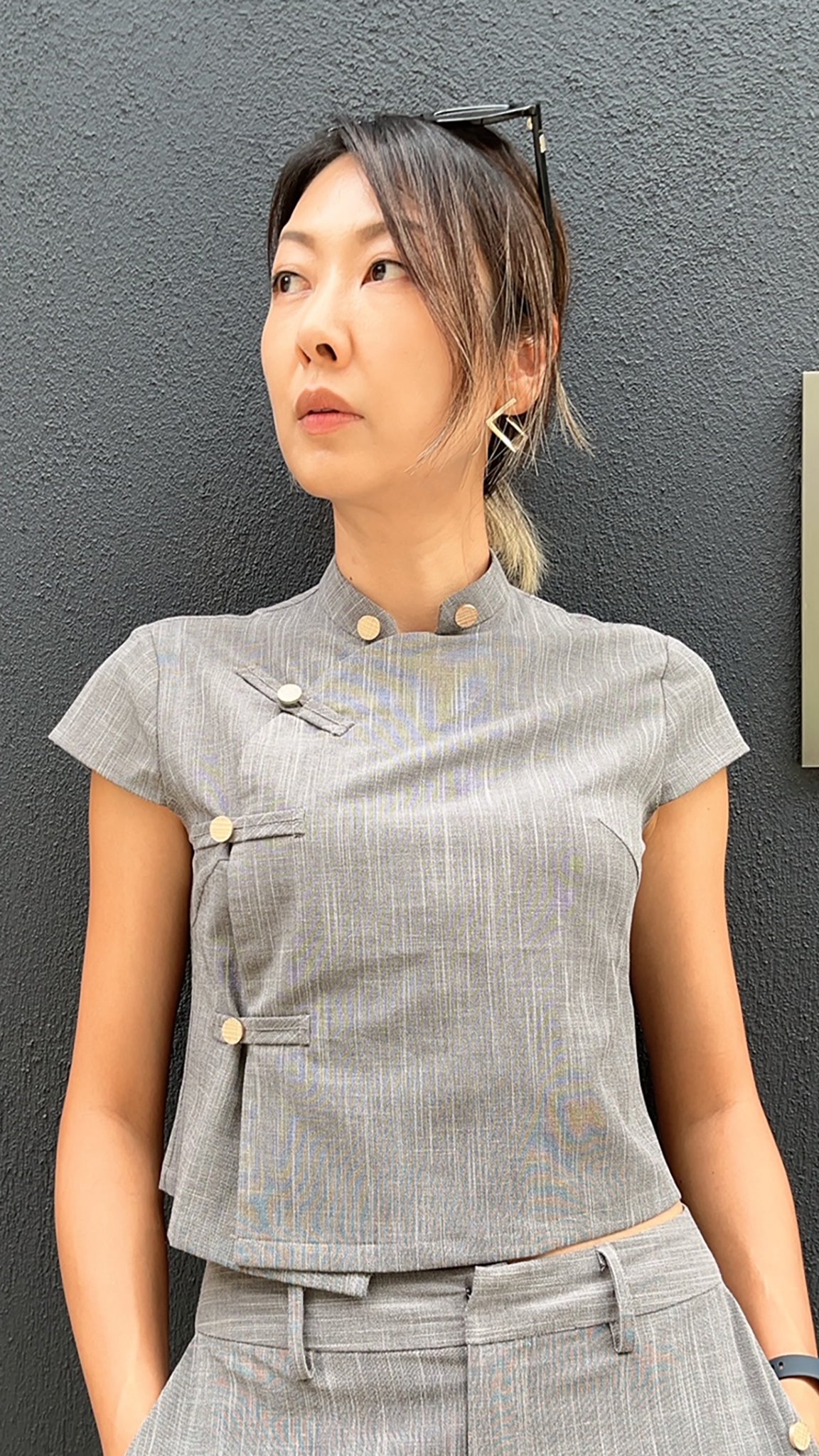 Yi-ming NELLA 短上衣(灰色)