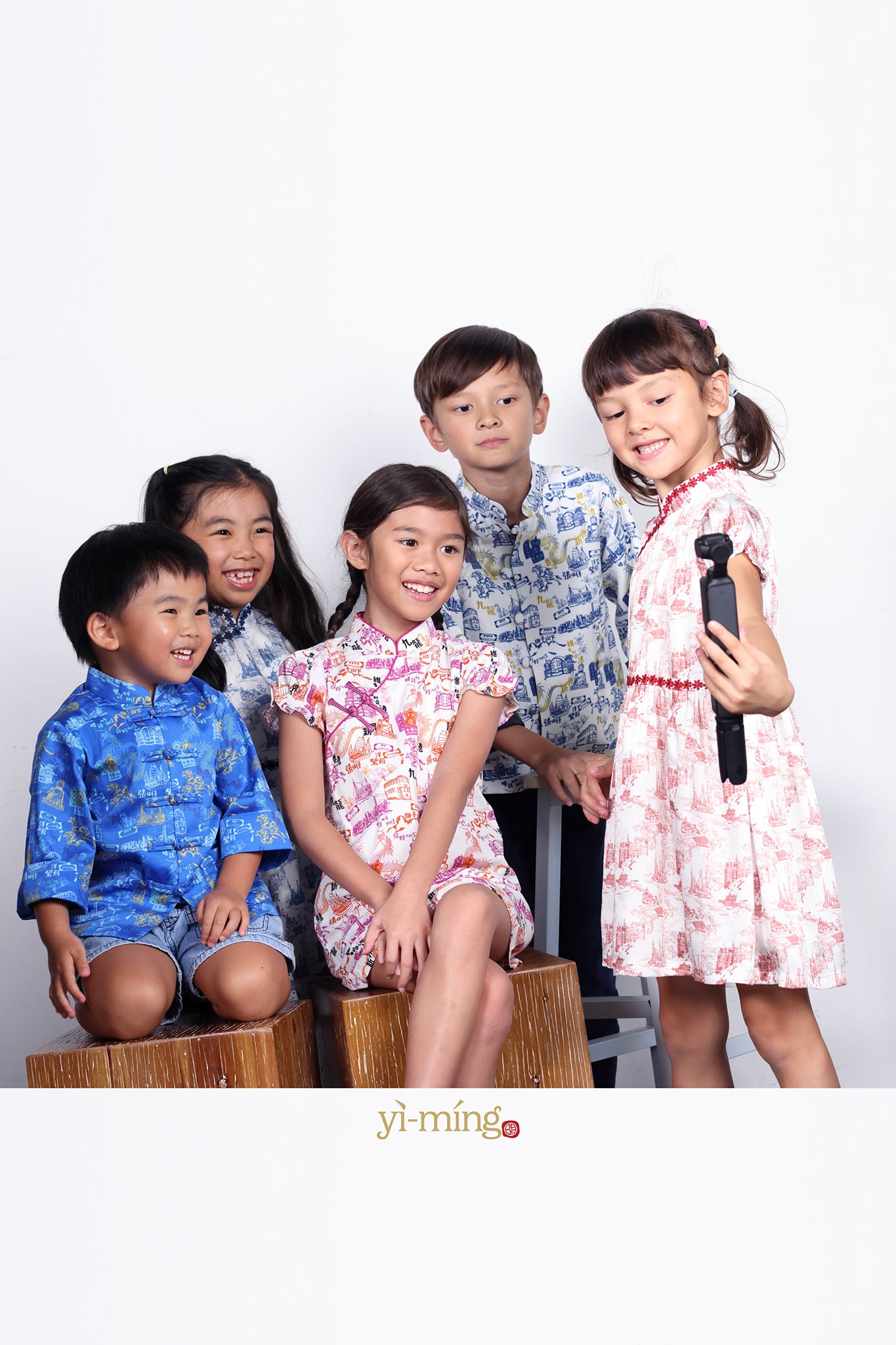 ROSA Girls' HK Print Cheongsam
