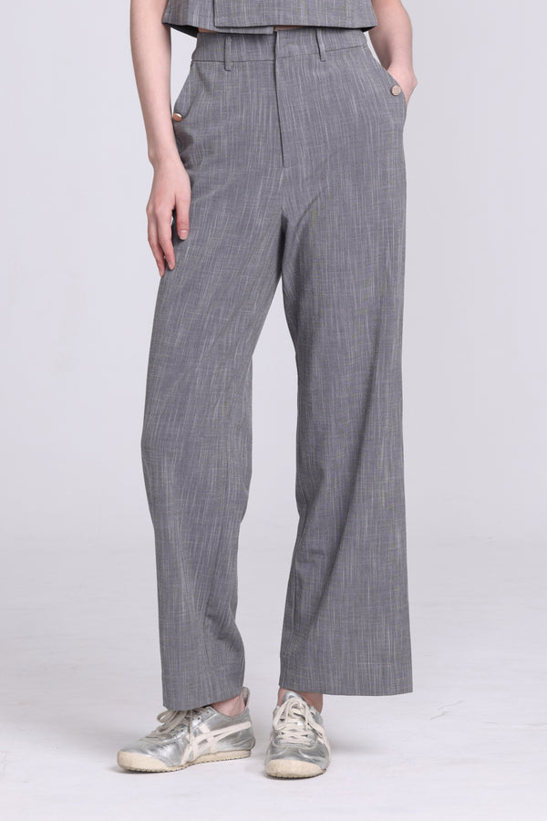 NELLY Straight Pants (Grey)