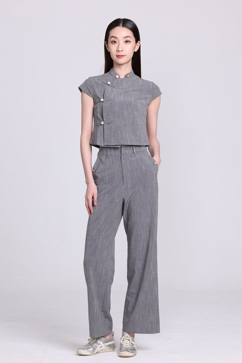 NELLY Straight Pants (Grey)