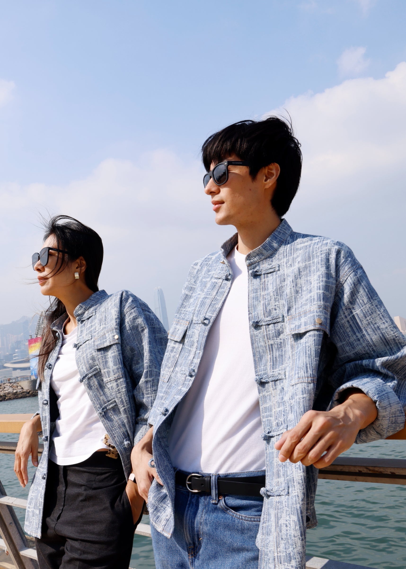 PAXTON Unisex Jacquard Denim Shirt