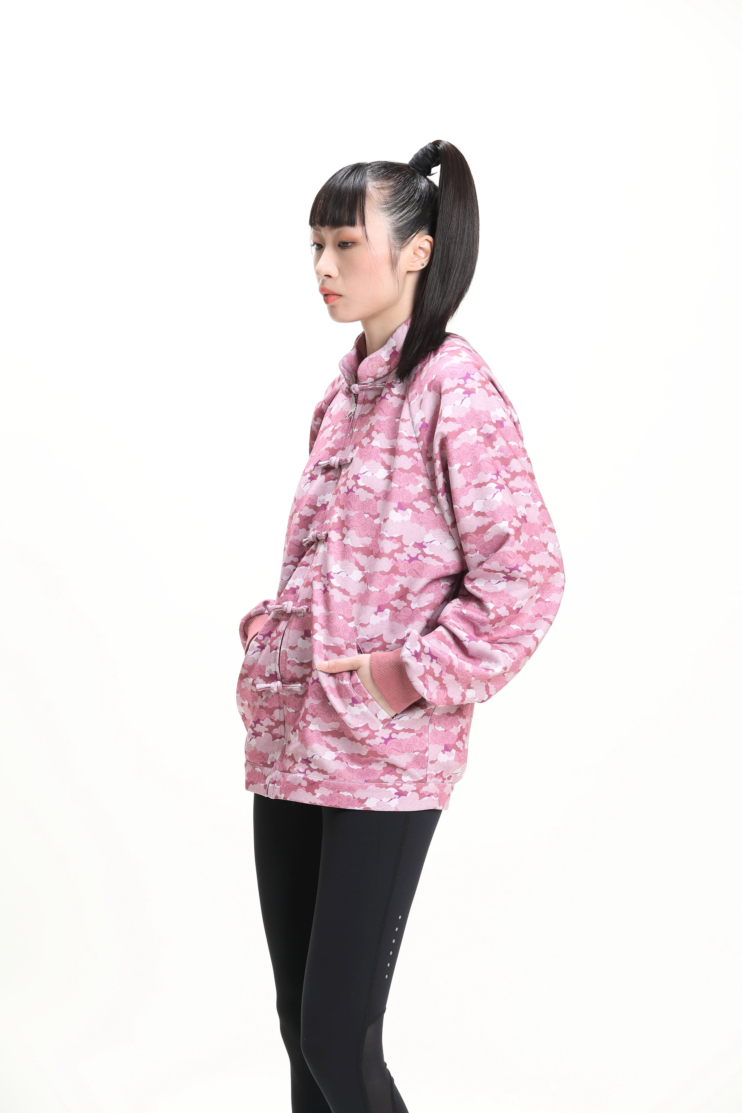 AUGUST Unisex Bomber Jacket (Pink)