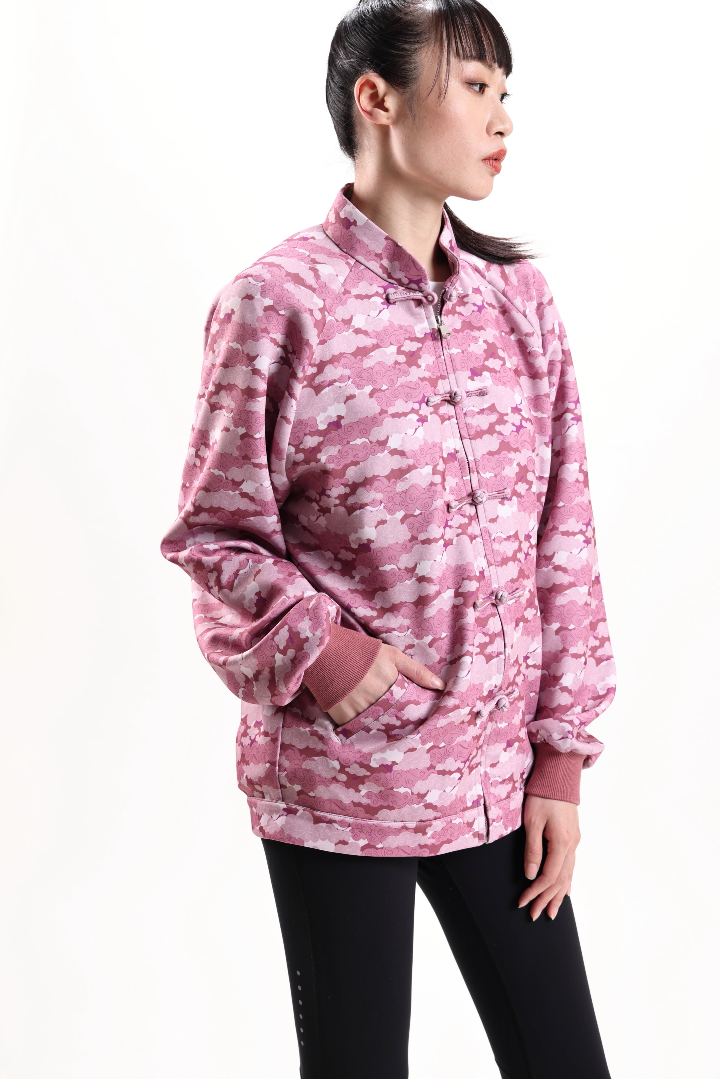 AUGUST Unisex Bomber Jacket (Pink)