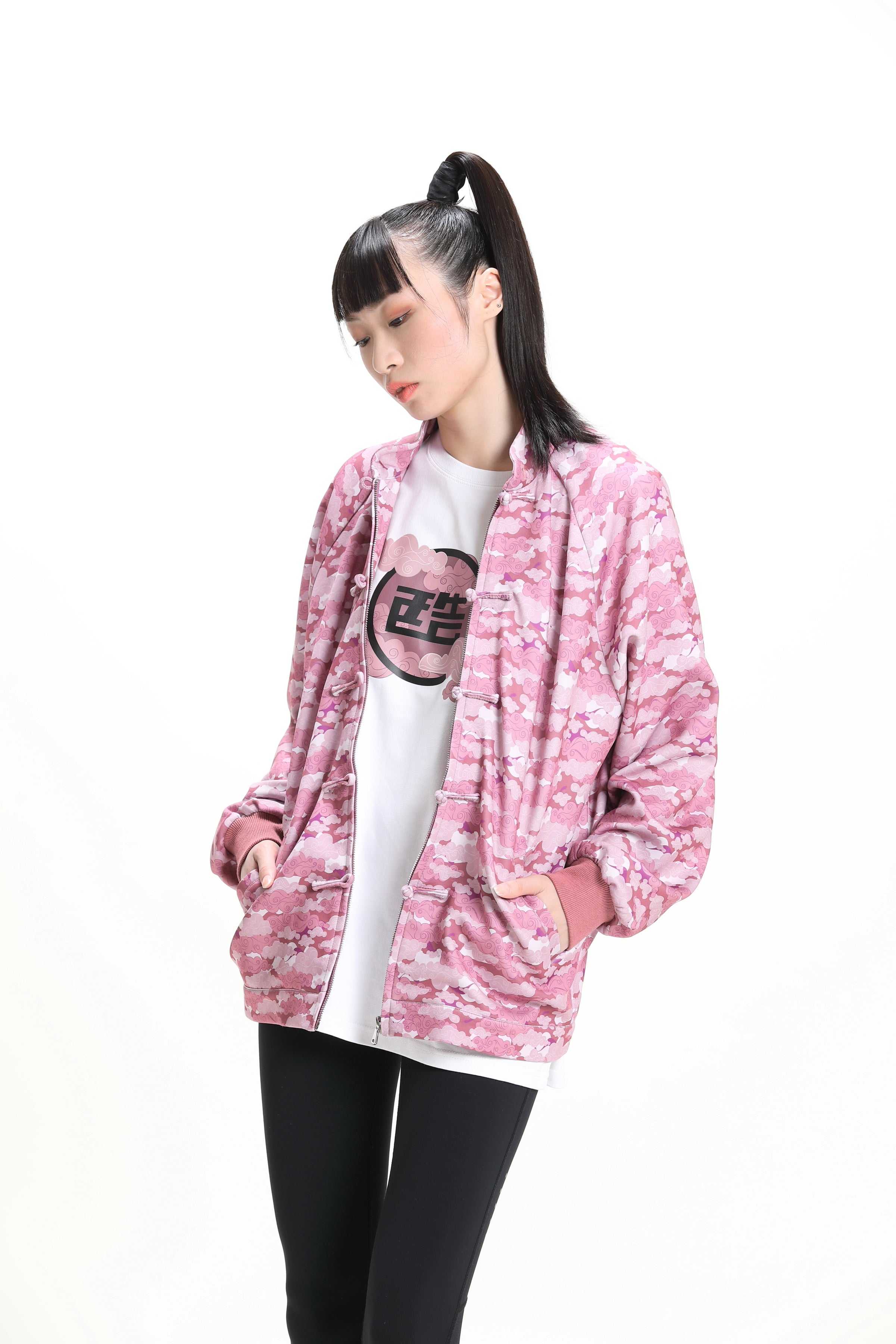 AUGUST Unisex Bomber Jacket (Pink)