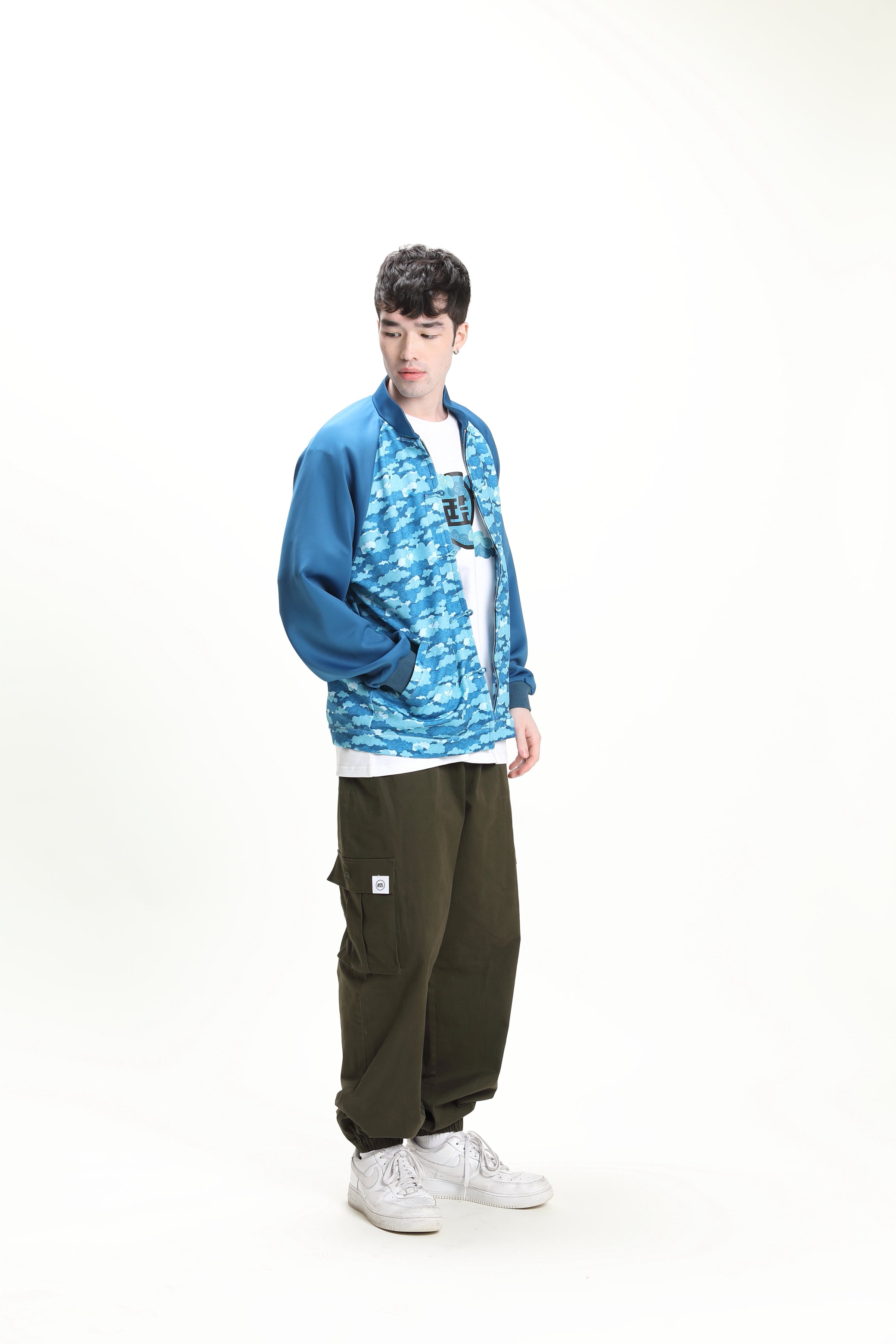 CYPHERHOOD Unisex 吉祥雲圖案Bomber Jacket.