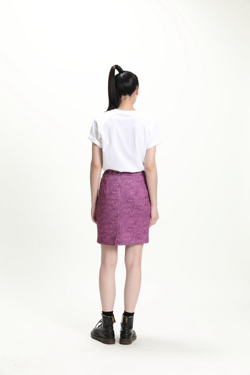 CONNIE Printed Skirt (Purple)