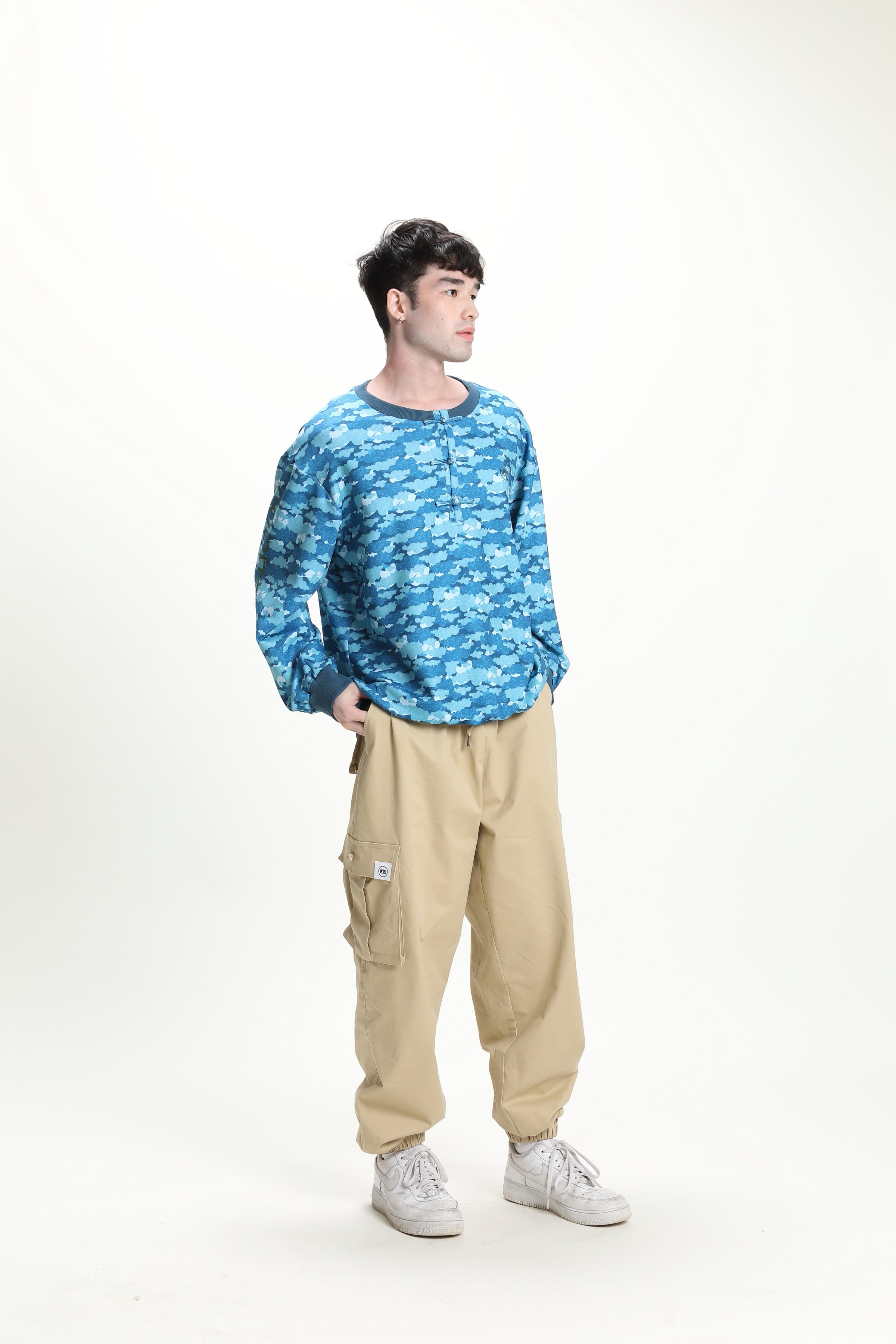 BECKETT Printed Pullover (Blue)