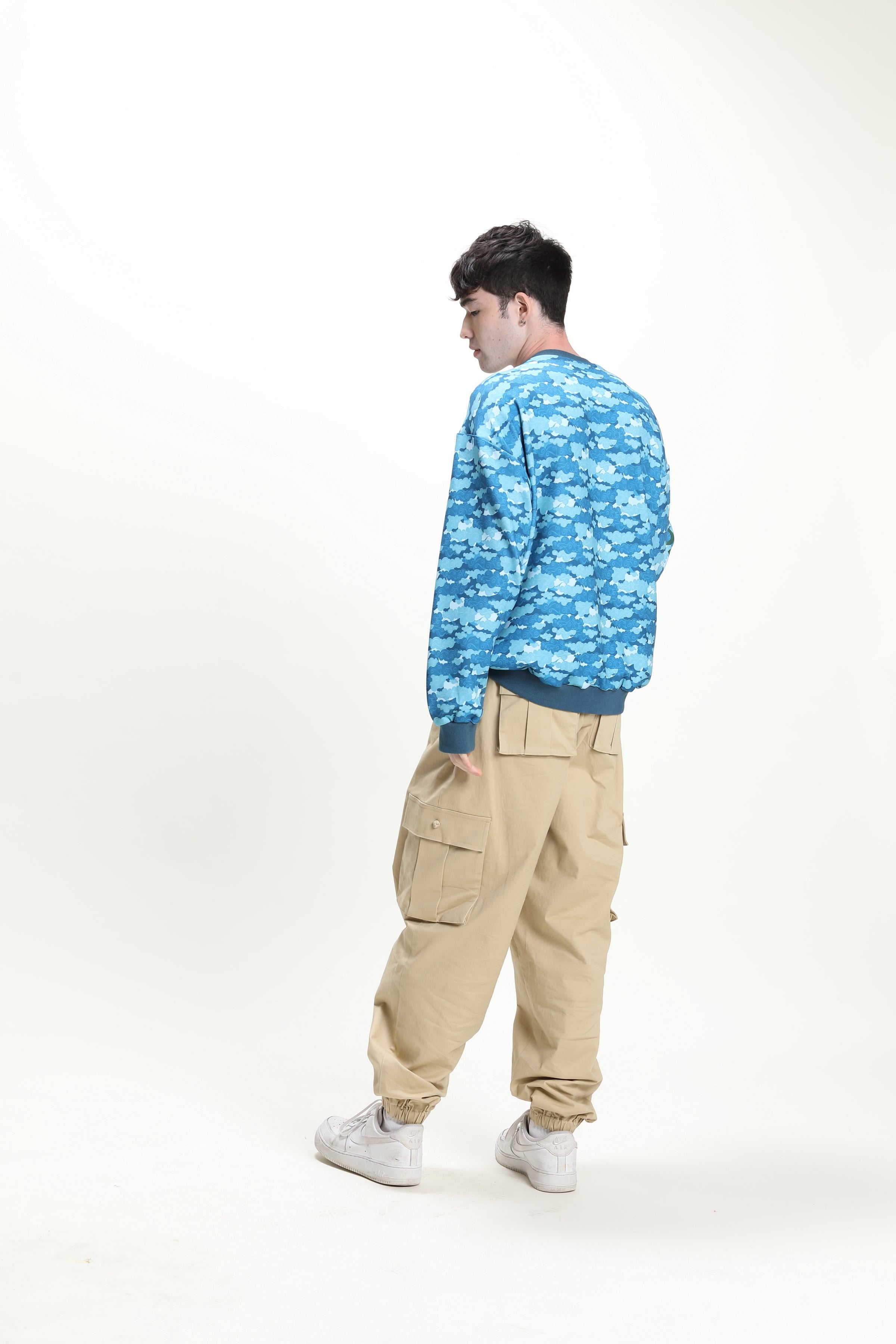 BECKETT Printed Pullover (Blue)