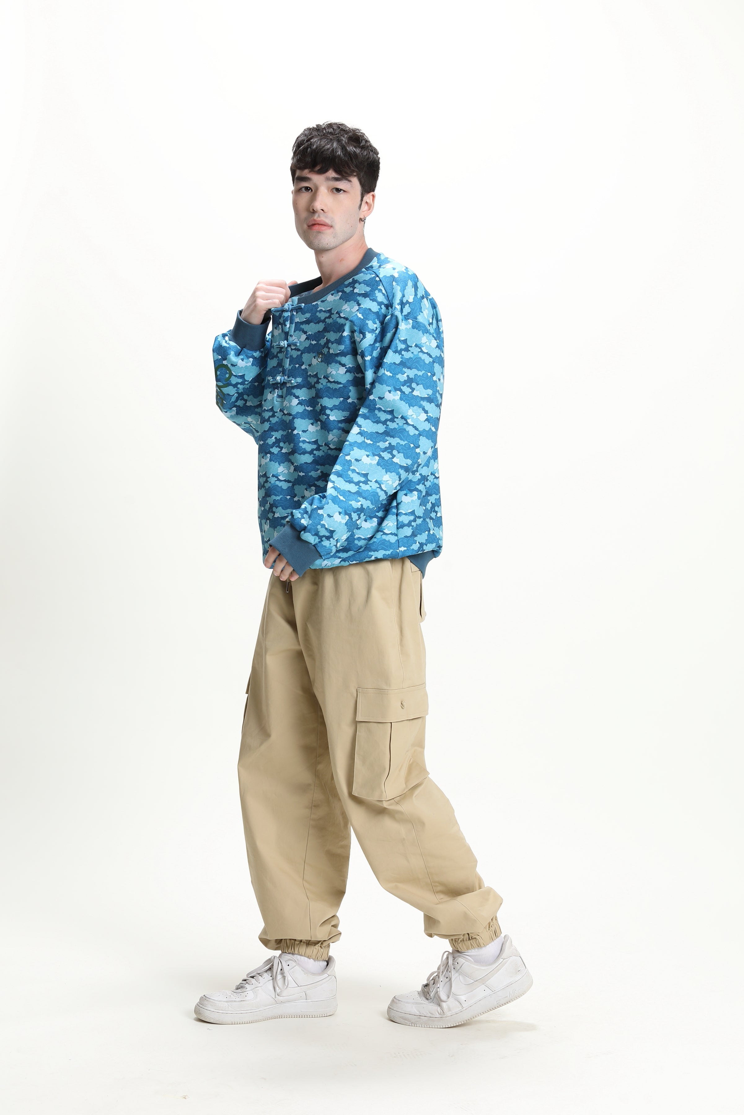 BECKETT Printed Pullover (Blue)