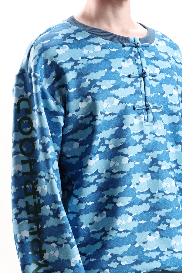 BECKETT Printed Pullover (Blue)