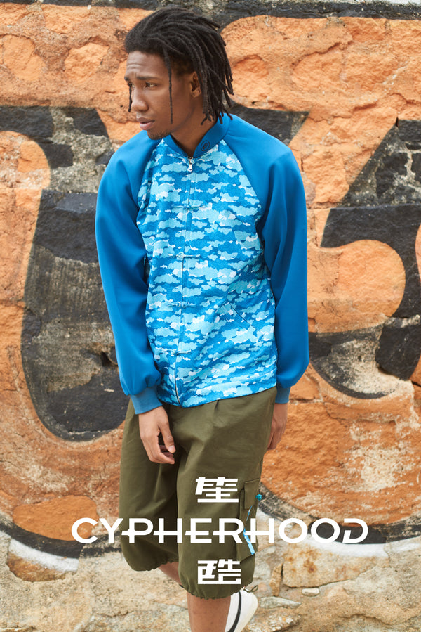 CYPHERHOOD Unisex 吉祥雲圖案Bomber Jacket.