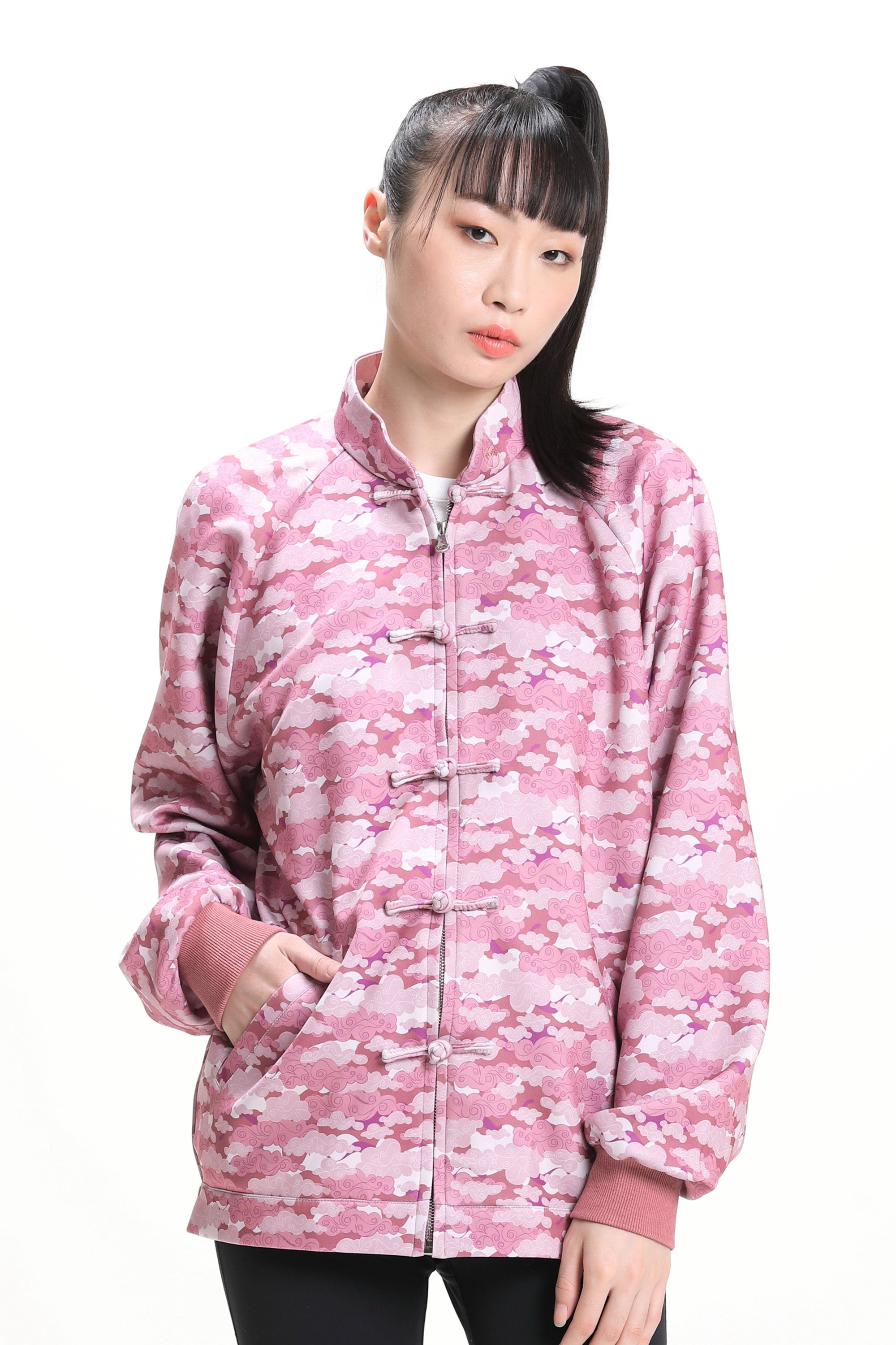 AUGUST Unisex Bomber Jacket (Pink)