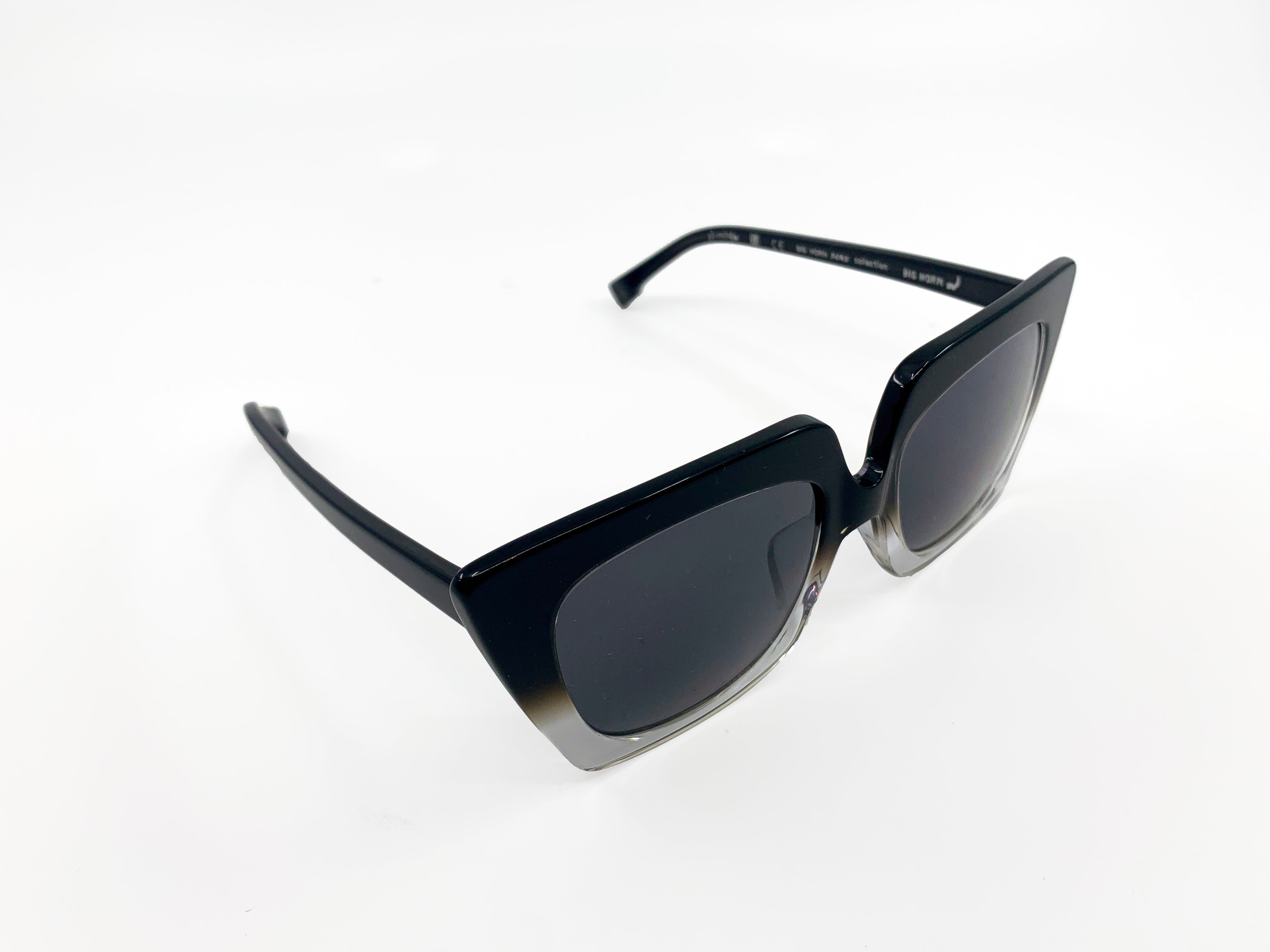 Yi-ming X Big Horn Butterfly Black + Crystal Sunglasses