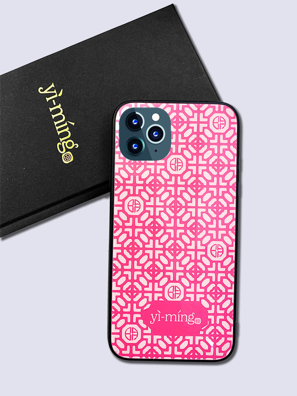 Phoenix Signature Print iPhone Case (Fuchsia)